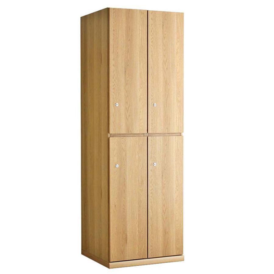 東馬 tohma TML 木製ロッカー 4人用 2段2列 ナチュラル 50540340 | 東馬 | 01