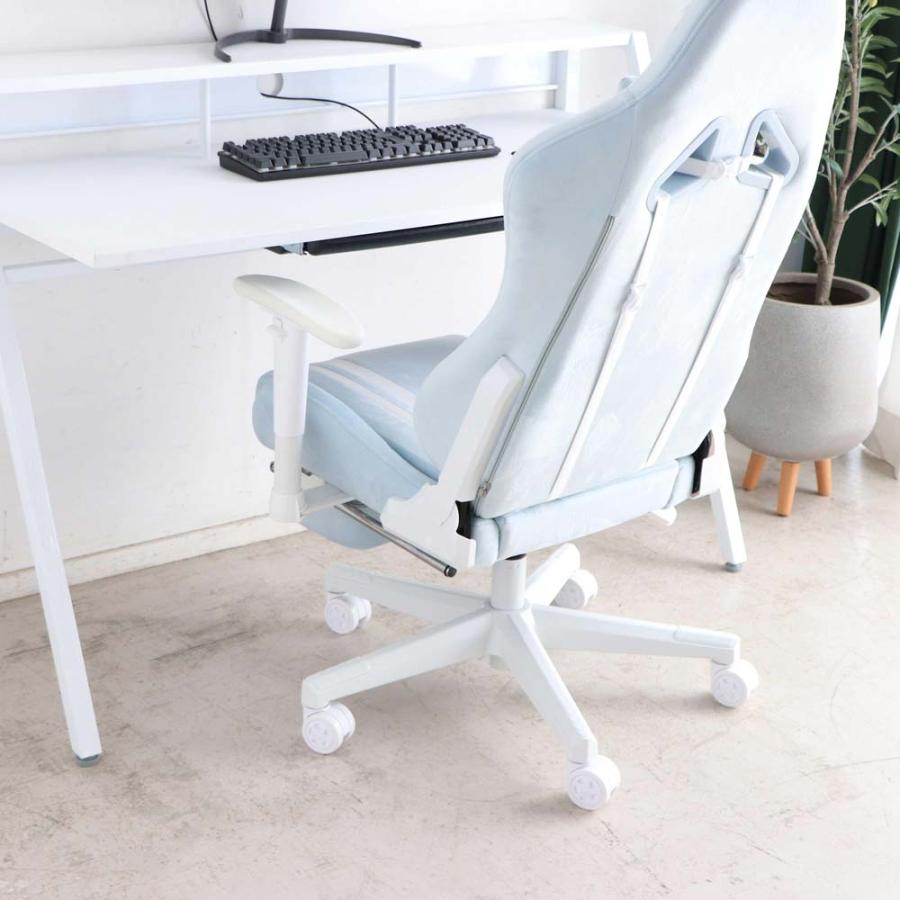 東馬 tohma SeAGA girl ゲーミングチェア ブルー 54682080 | 東馬 | 18