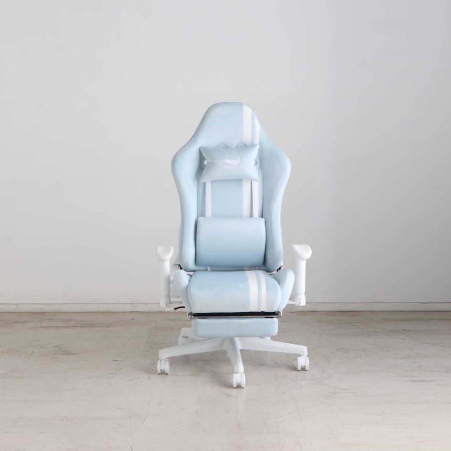 東馬 tohma SeAGA girl ゲーミングチェア ブルー 54682080 | 東馬 | 02
