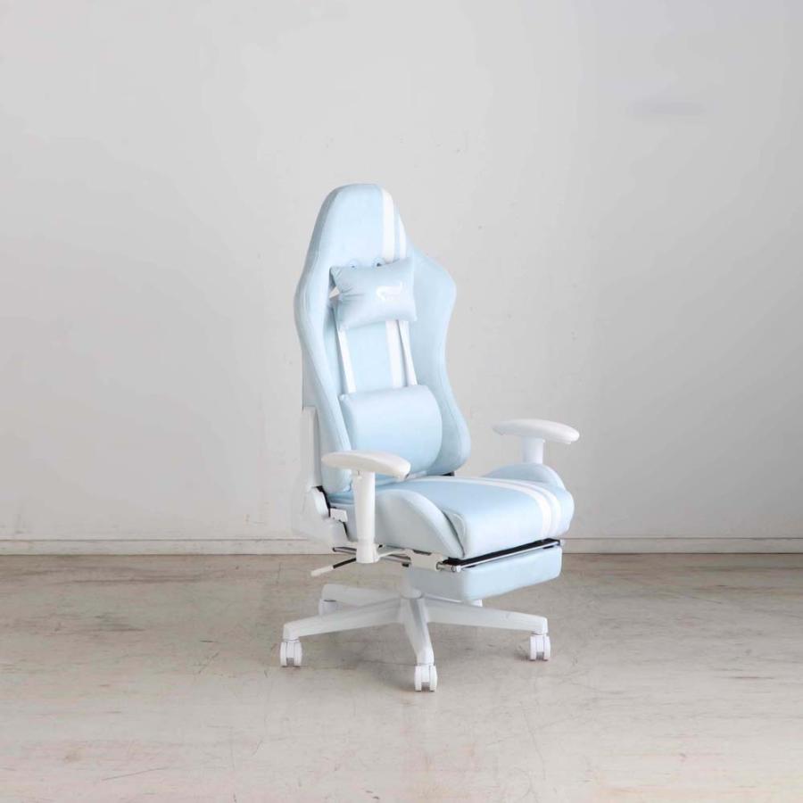 東馬 tohma SeAGA girl ゲーミングチェア ブルー 54682080 | 東馬 | 03