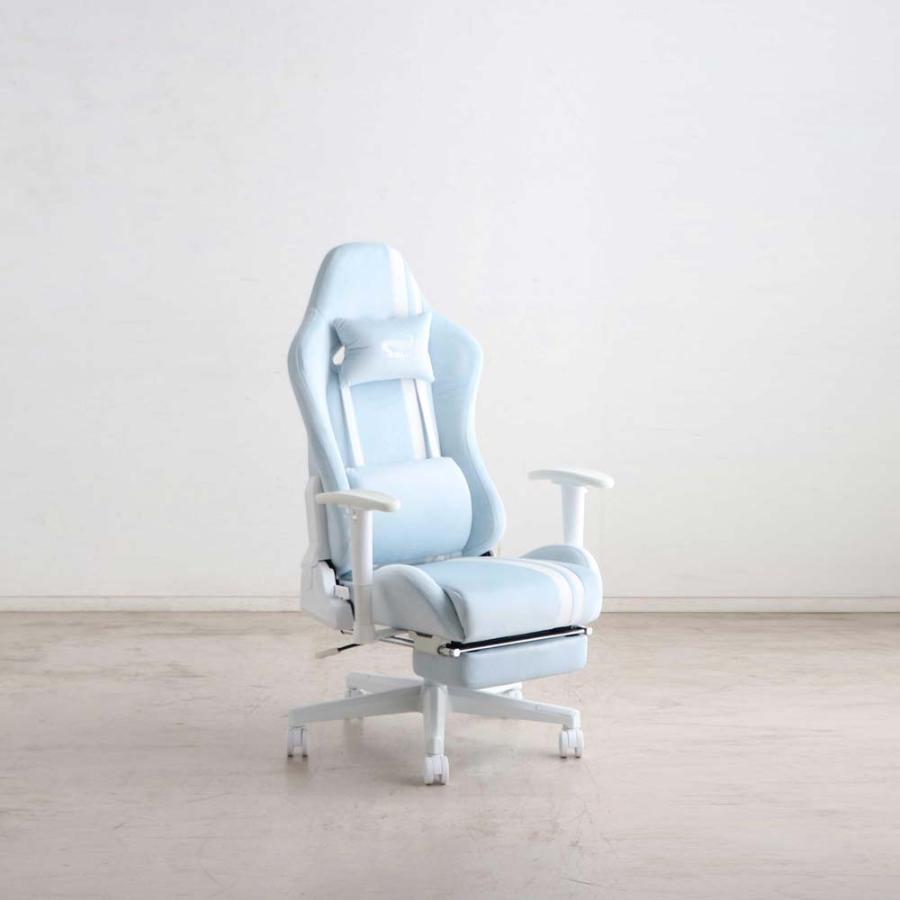 東馬 tohma SeAGA girl ゲーミングチェア ブルー 54682080 | 東馬 | 05