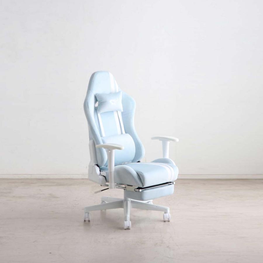 東馬 tohma SeAGA girl ゲーミングチェア ブルー 54682080 | 東馬 | 09