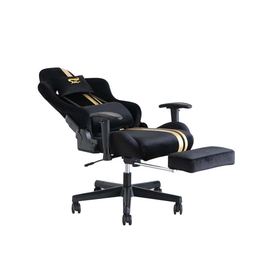 東馬 tohma SeAGA girl ゲーミングチェア ブラック×ゴールド 54682470 | 東馬 | 01