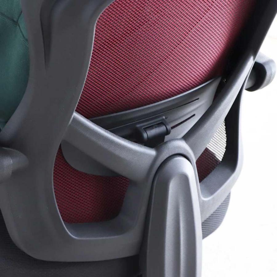 東馬 tohma FT メッシュオフィスチェア レッド 54684800 | 東馬 | 14