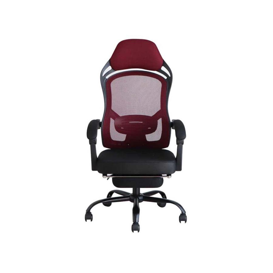 東馬 tohma FT メッシュオフィスチェア レッド 54684800 | 東馬 | 01