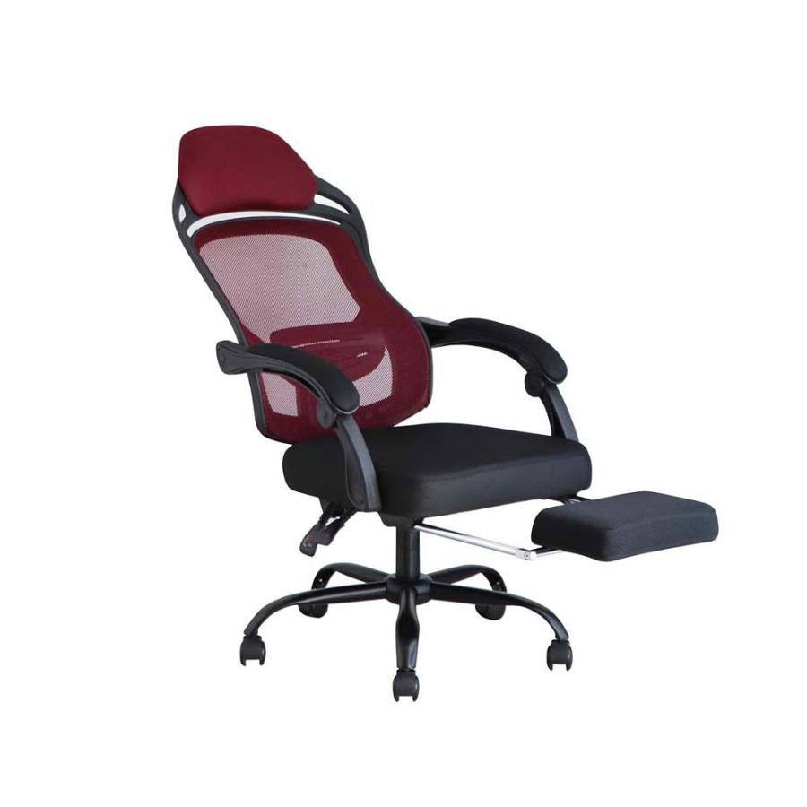 東馬 tohma FT メッシュオフィスチェア レッド 54684800 | 東馬 | 02