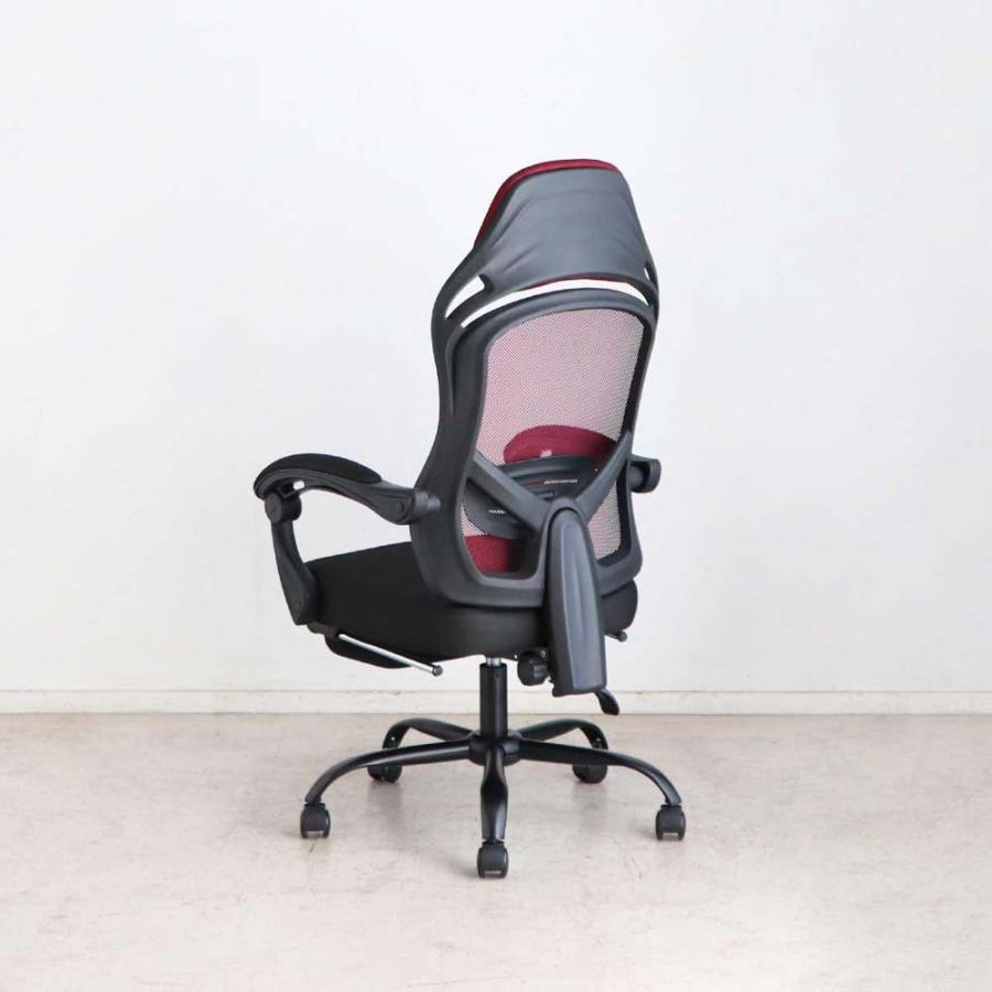 東馬 tohma FT メッシュオフィスチェア レッド 54684800 | 東馬 | 04