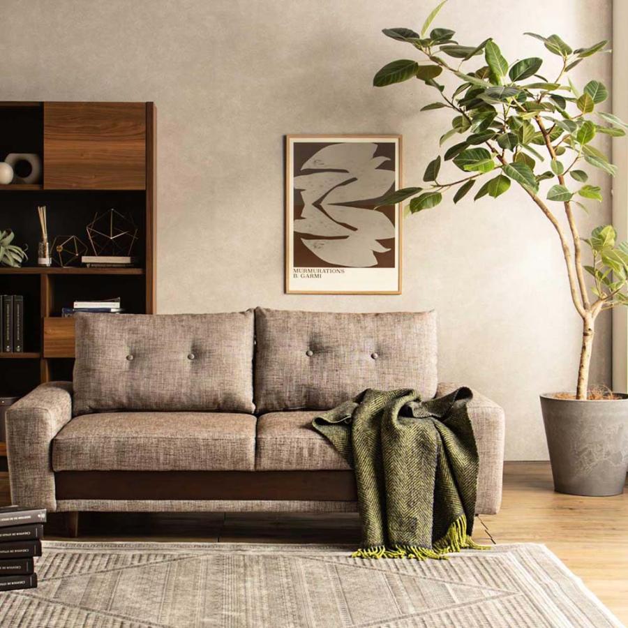 東馬 tohma FZ ケイシー 2.5人掛け ソファベット ブラウン 収納付き 54686870 | 東馬 | 01