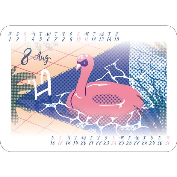 2025年 カレンダー ステッカーカレンダー/HOHOEMI 1000132496 アートプリントジャパン AP | ブランド登録なし | 05