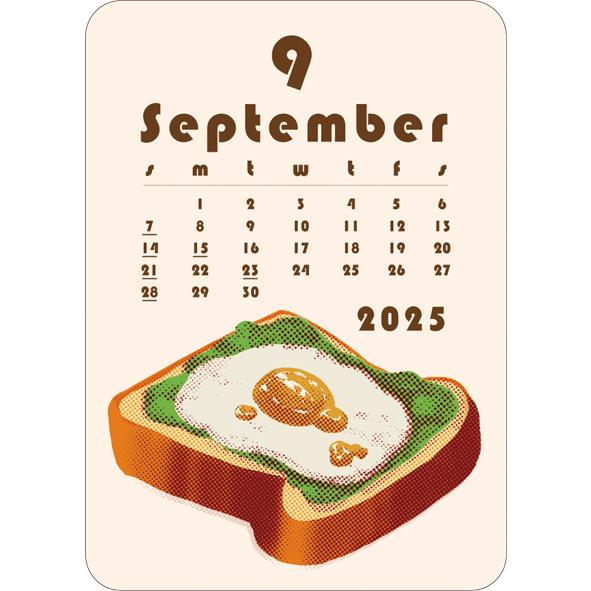 2025年 カレンダー ステッカーカレンダー/HOHOEMI 1000132496 アートプリントジャパン AP | ブランド登録なし | 06