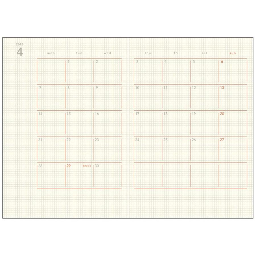 ダイゴー DAIGO 2025年 1月始まり isshoni. マンスリーダイアリー A5 ブラック E8034 Appoint ダイアリー | Appoint DIARY | 01