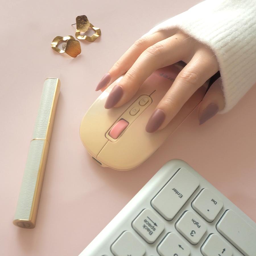 電響社 denkyosha EGRET Bluetooth&2.4G 静音充電式ワイヤレスマウス PrettiE EM23-P2 | ブランド登録なし | 05