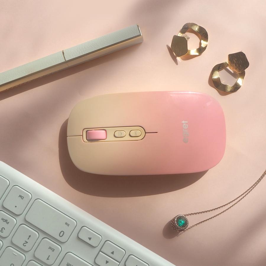 電響社 denkyosha EGRET Bluetooth&2.4G 静音充電式ワイヤレスマウス PrettiE EM23-P2 | ブランド登録なし | 09