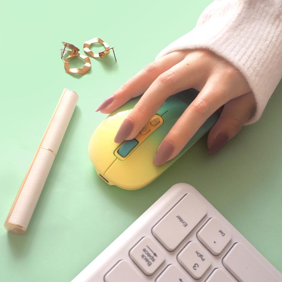 電響社 denkyosha EGRET Bluetooth&2.4G 静音充電式ワイヤレスマウス PrettiE EM23-P3 | ブランド登録なし | 05