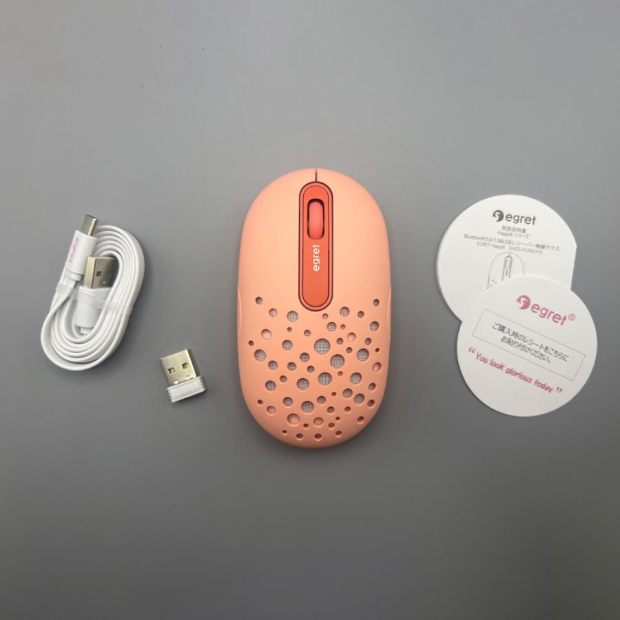 電響社 denkyosha EGRET Bluetooth&2.4G 静音充電式ワイヤレスマウス HappiE EM23-H1 | ブランド登録なし | 12