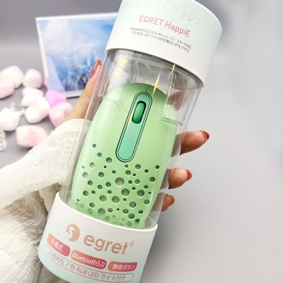 電響社 denkyosha EGRET Bluetooth&2.4G 静音充電式ワイヤレスマウス HappiE EM23-H1 | ブランド登録なし | 06