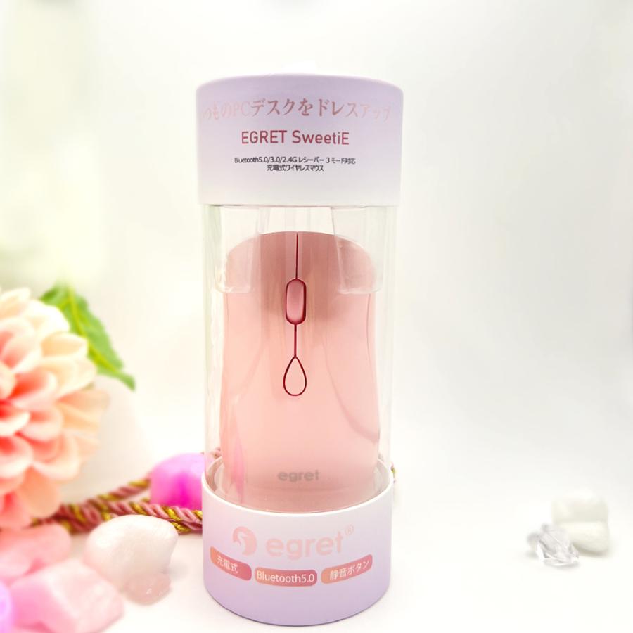 電響社 denkyosha EGRET Bluetooth&2.4G 静音充電式ワイヤレスマウス SweetiE EM23-S1 | ブランド登録なし | 06