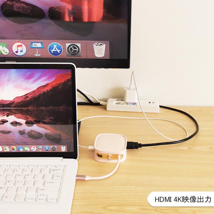 電響社 denkyosha EGRET 1to10 ハンドバッグ型USB-C EH23-XC-P ドッキングステーション | ブランド登録なし | 06