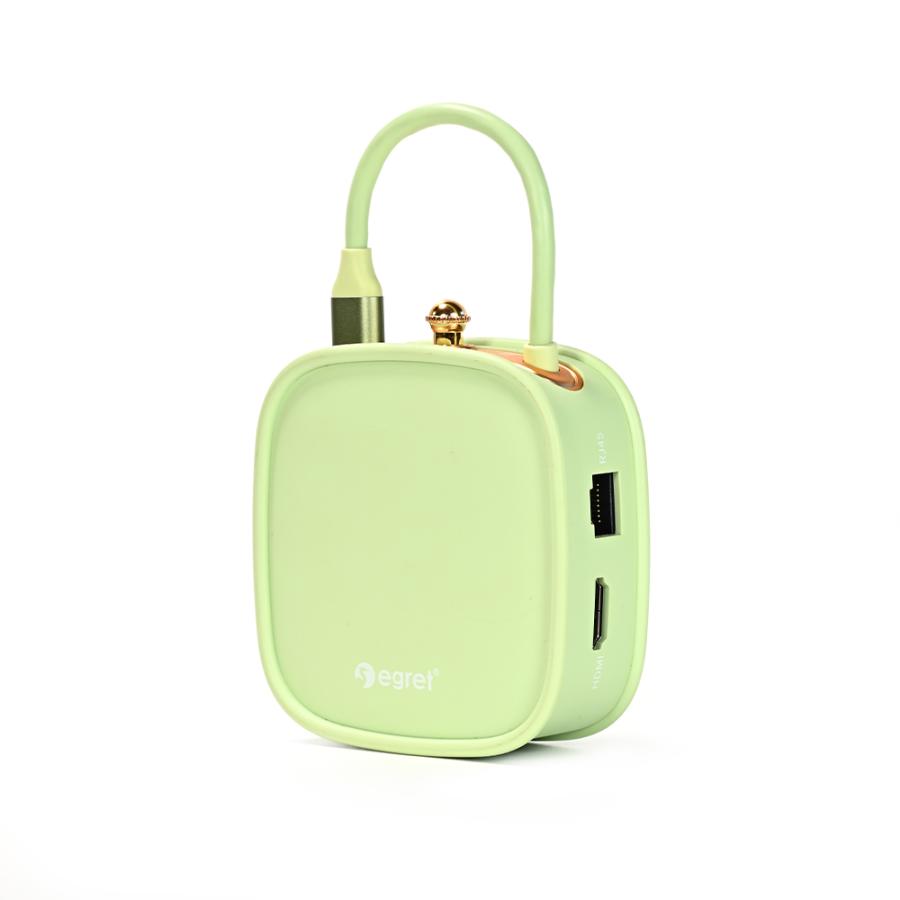 電響社 denkyosha EGRET 1to10 ハンドバッグ型USB-C EH23-XC-G ドッキングステーション | ブランド登録なし | 01