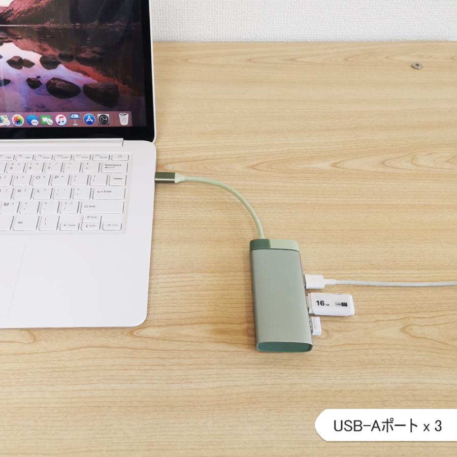 電響社 denkyosha EGRET 1to5 ケーブル収納可能USB-C EH23-5C-P ドッキングステーション | ブランド登録なし | 06