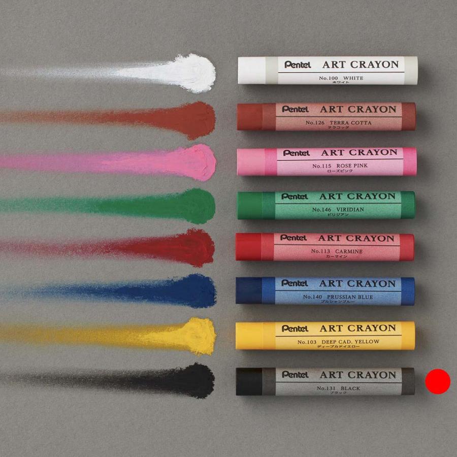 ぺんてる Pentel アートクレヨン 単色 ブラック 10本セット PTACT131 | ぺんてる | 02