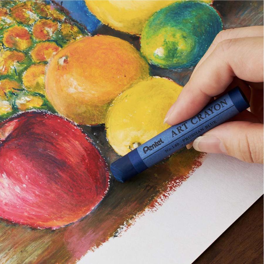 ぺんてる Pentel アートクレヨン 単色 プルシャンブルー 10本セット PTACT140 | ぺんてる | 01