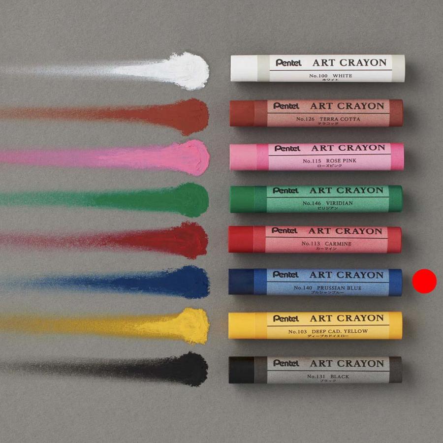 ぺんてる Pentel アートクレヨン 単色 プルシャンブルー 10本セット PTACT140 | ぺんてる | 02