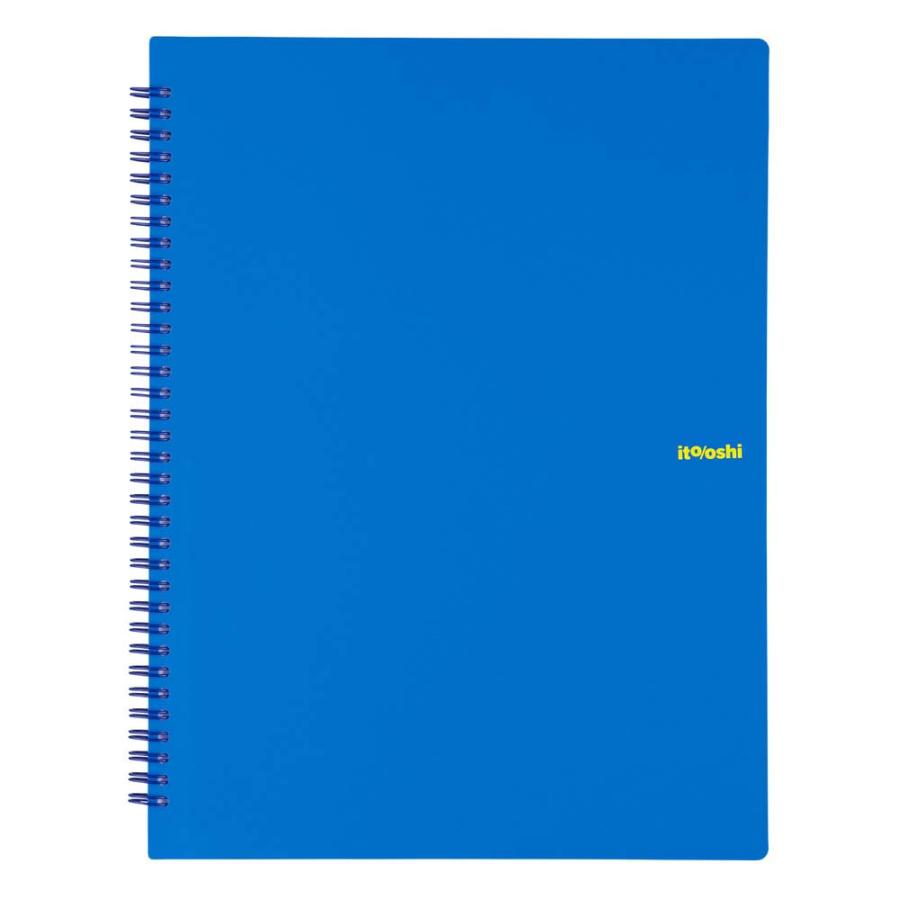 プラス PLUS ファイル ito/oshi A4クリアーホルダーをたくさん収納してもコンパクトな厚みの1ポケットのツインリング型ファイル ブルー FL-324CF 91811 | PLUS