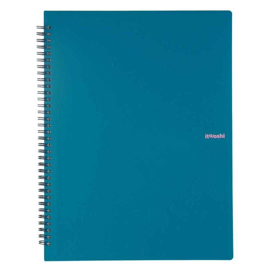 プラス PLUS ファイル ito/oshi A4クリアーホルダーをたくさん収納してもコンパクトな厚みの1ポケットのツインリング型ファイル グリーン FL-324CF 91813 | PLUS