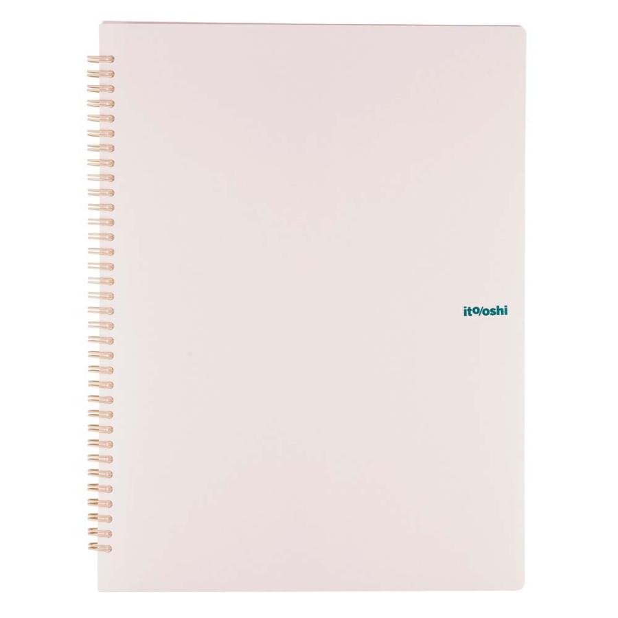 プラス PLUS ファイル ito/oshi A4クリアーホルダーをたくさん収納してもコンパクトな厚みの1ポケットのツインリング型ファイル オフホワイト FL-324CF 91819 | PLUS