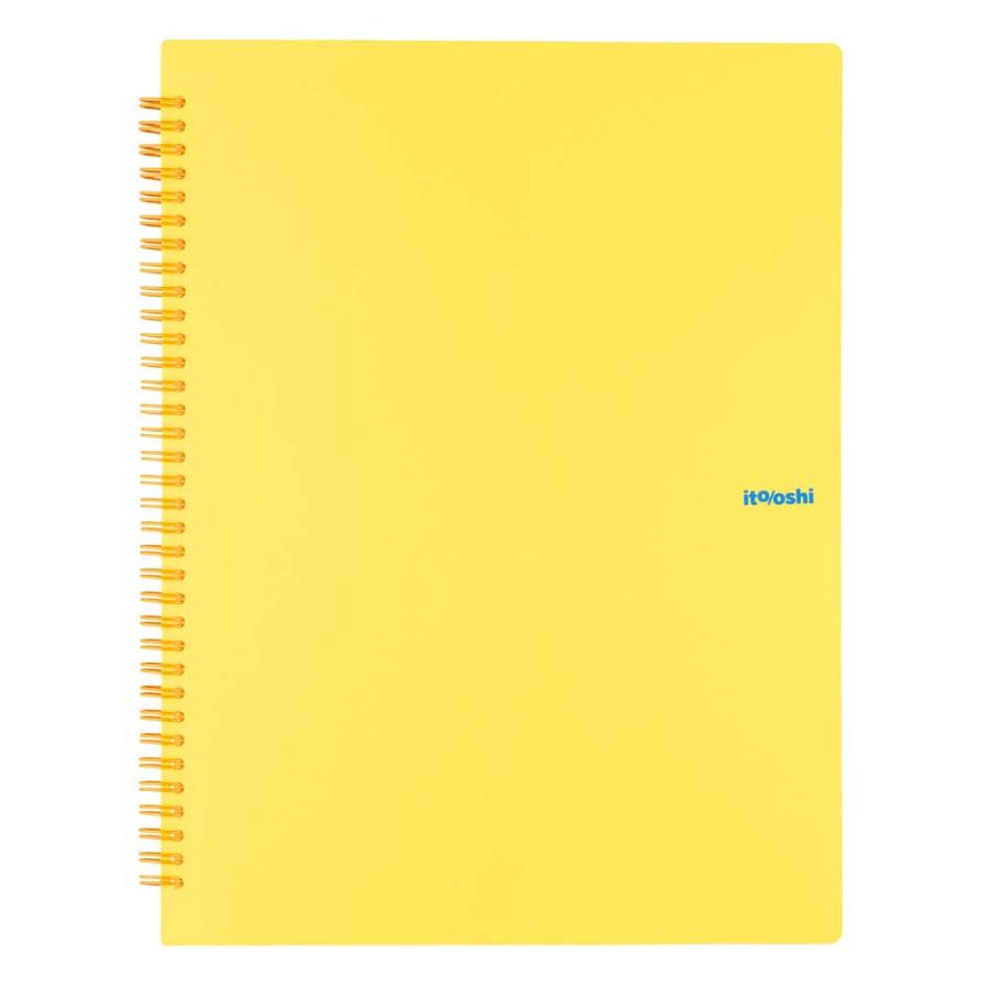 プラス PLUS ファイル ito/oshi 会報やA5ポストカードをたくさん収納してもコンパクトな厚みの2ポケットのツインリング型ファイル イエロー FL-312CF 91822 | PLUS