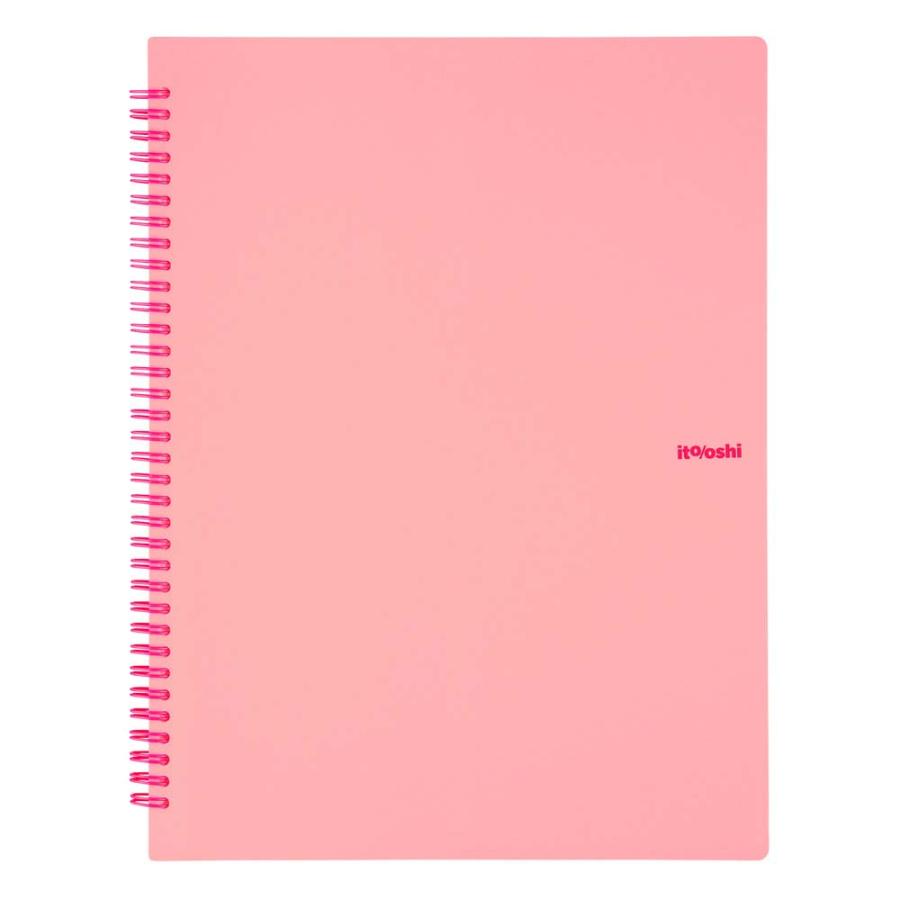 プラス PLUS ファイル  ito/oshi どんどん増えるトレカをたくさん収納してもコンパクトな厚みの9ポケットのツインリング型ファイル ピンク FL-320CF 91835 | PLUS