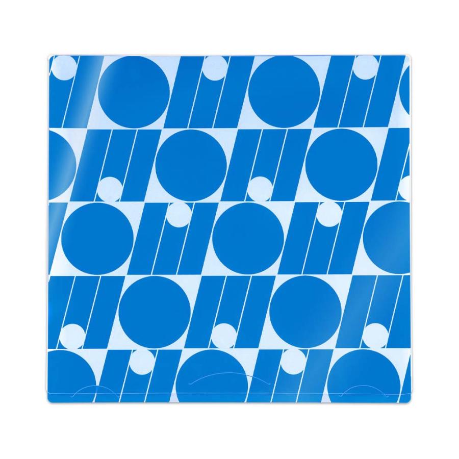 プラス PLUS うちわ収納  ito/oshi 推しの顔を見せずに持ち運べる片面不透明のうちわケース ブルー FL-300CF 91471 | PLUS