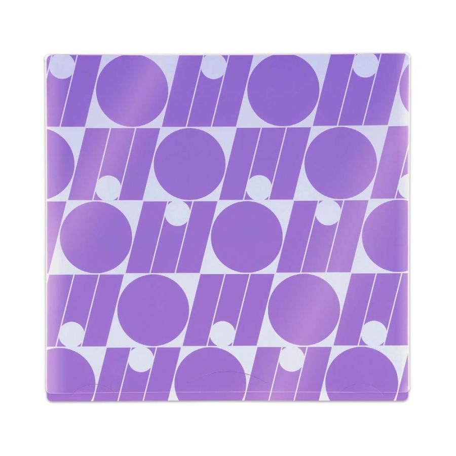 プラス PLUS うちわ収納  ito/oshi 推しの顔を見せずに持ち運べる片面不透明のうちわケース パープル FL-300CF 91474 | PLUS