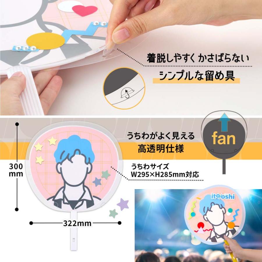 PLUS（プラス） うちわ収納 ito/oshi うちわ本体はそのままにカバーの