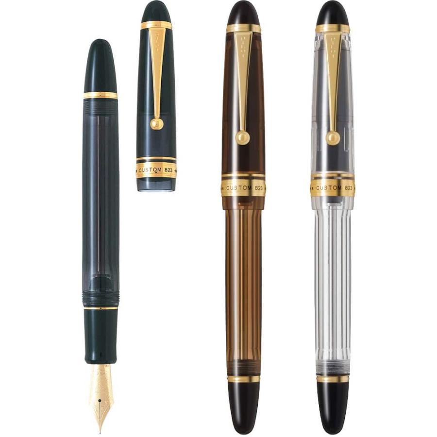 PILOT パイロット カスタム823 万年筆 14K585 太字 ブラウン軸