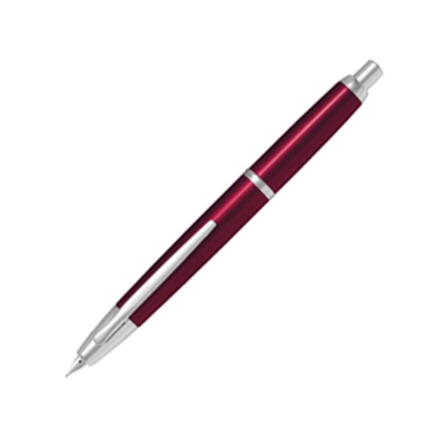 パイロット PILOT 万年筆 キャップレス・デシモ レッド 細字 ギフトケース付き FCT-15SR-R-F Capless decimo | PILOT（文具）