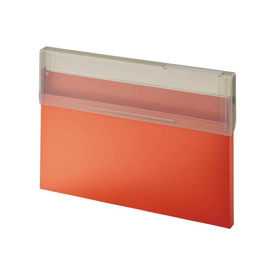 リヒトラブ Mutual コングレスケース A4・ヨコ テラコッタオレンジ A-2071-4 | LIHIT LAB.