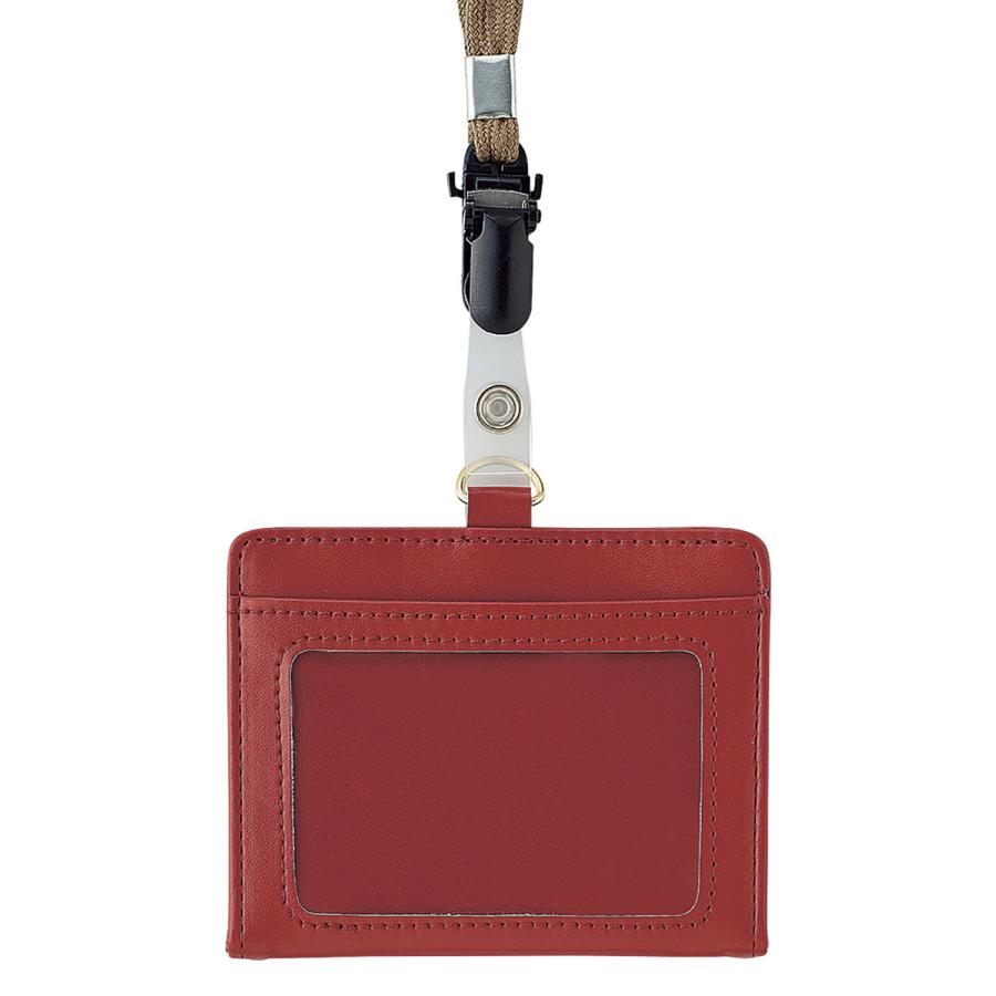 リヒトラブ Mutual IDカードホルダー テラコッタオレンジ A-2625-4 | LIHIT LAB.