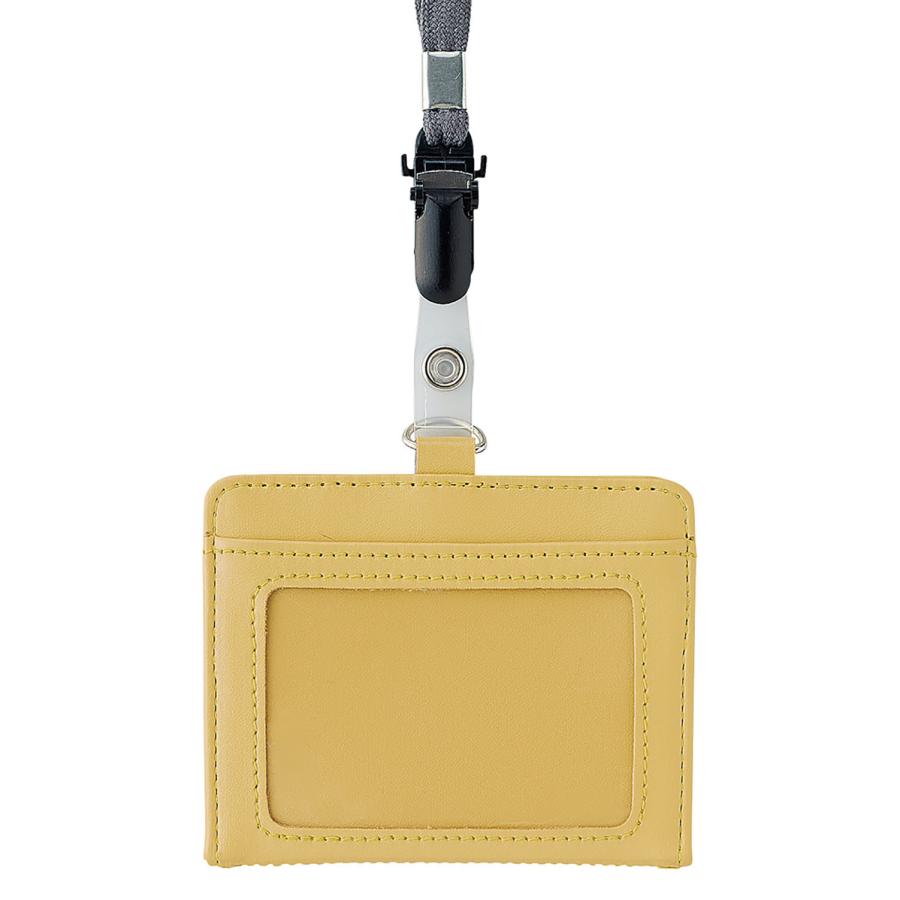 リヒトラブ Mutual IDカードホルダー マットイエロー A-2625-5 | LIHIT LAB.