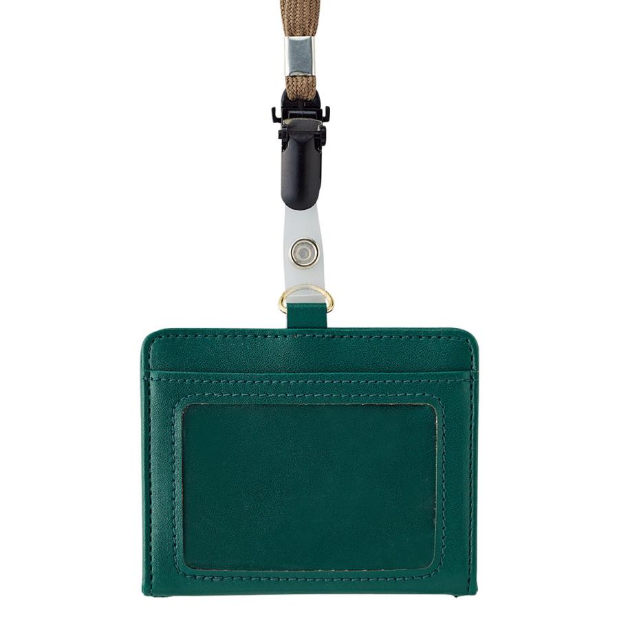 リヒトラブ Mutual IDカードホルダー ディープグリーン A-2625-7 | LIHIT LAB.