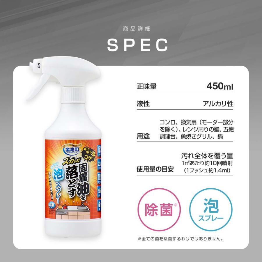 アイメディア AIMEDIA 業務用 スカッと固着油を落とす 泡スプレー 1009981 | アイメディア | 08