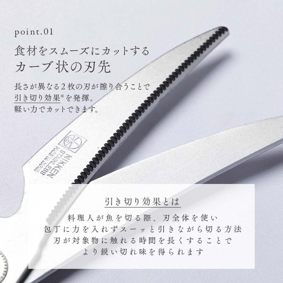 アイメディア AIMEDIA 刃渡りが長いキッチンカーブはさみ 1009887 | アイメディア | 03