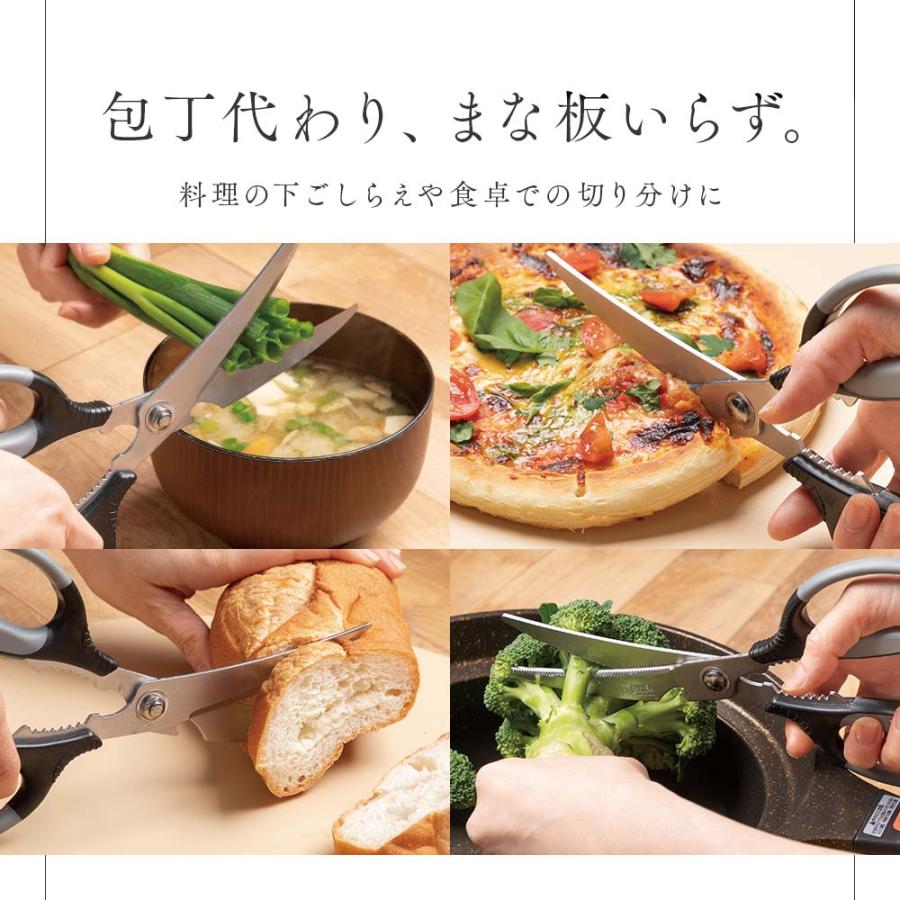 アイメディア AIMEDIA 刃渡りが長いキッチンカーブはさみ 1009887 | アイメディア | 06