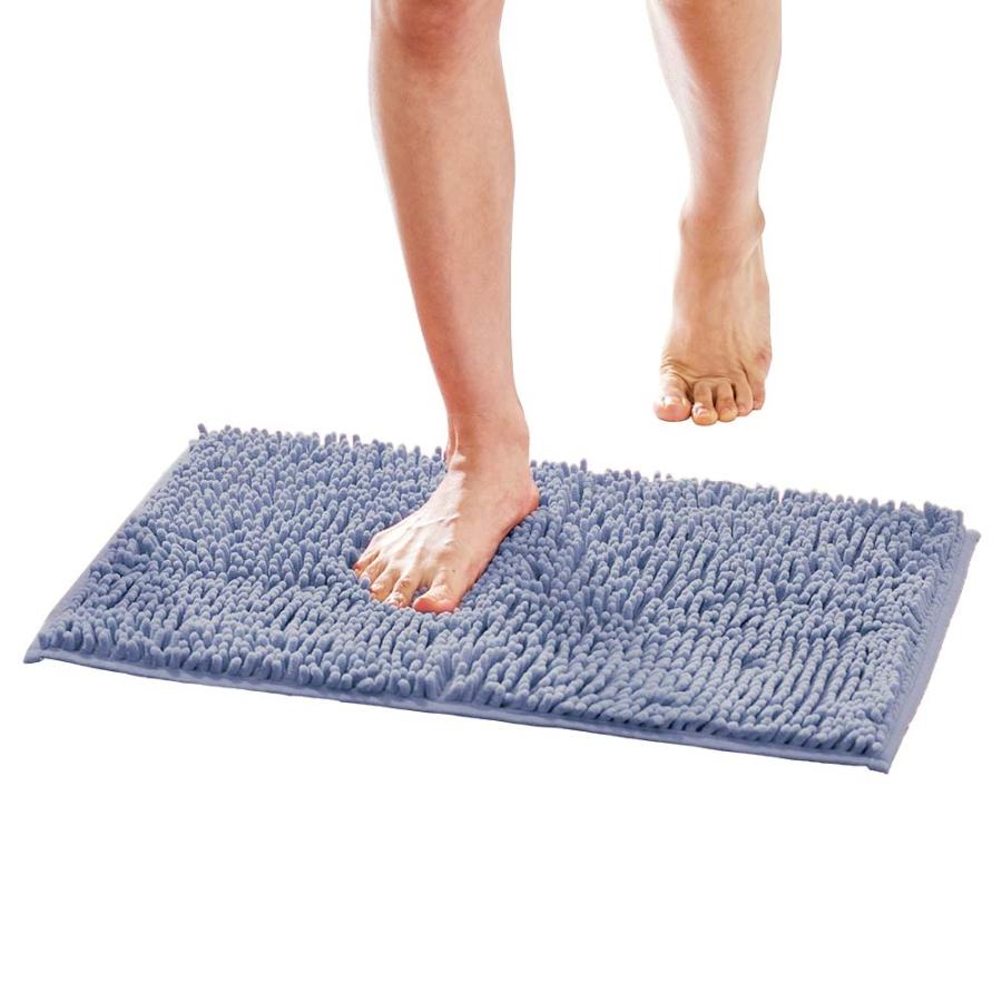 アイメディア AIMEDIA マイクロファイバーバスマット ブルーグレー 1010082 | アイメディア