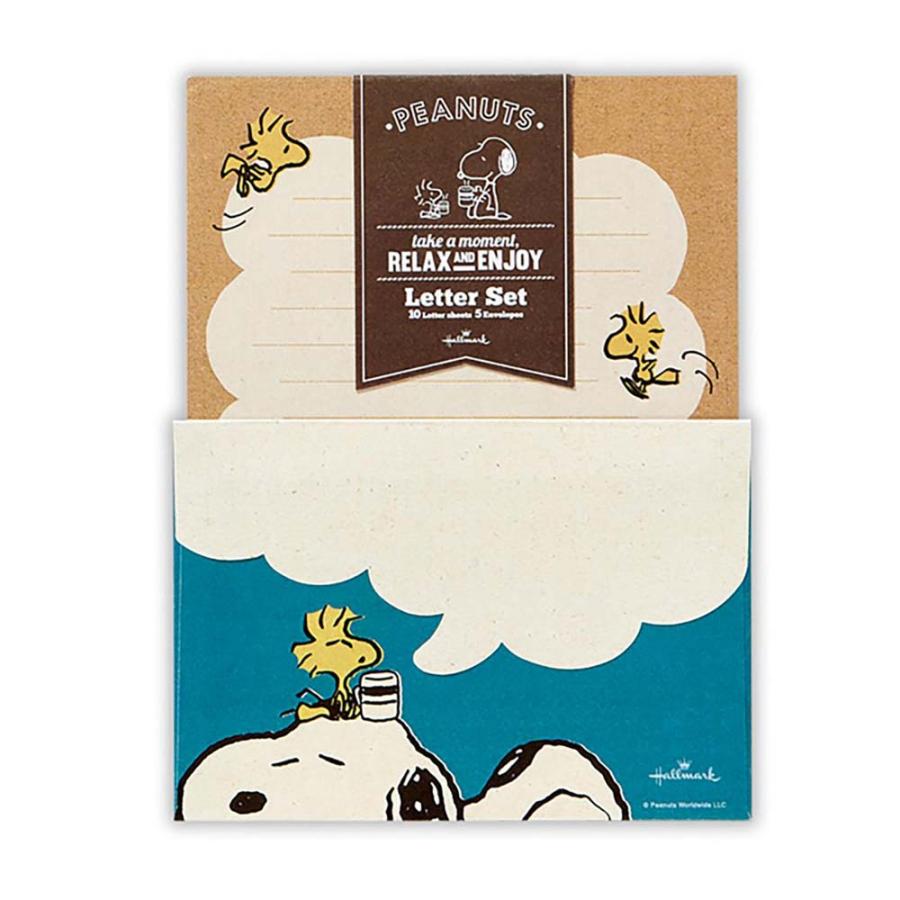 レターセット スヌーピー ブルーリラックス 2 819323 日本ホールマーク | ブランド登録なし | 01