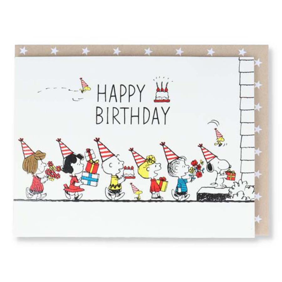 誕生祝い 立体カード スヌーピー パーティーガーランド 816780 バースデイカード グリーティングカード 日本ホールマーク | ブランド登録なし