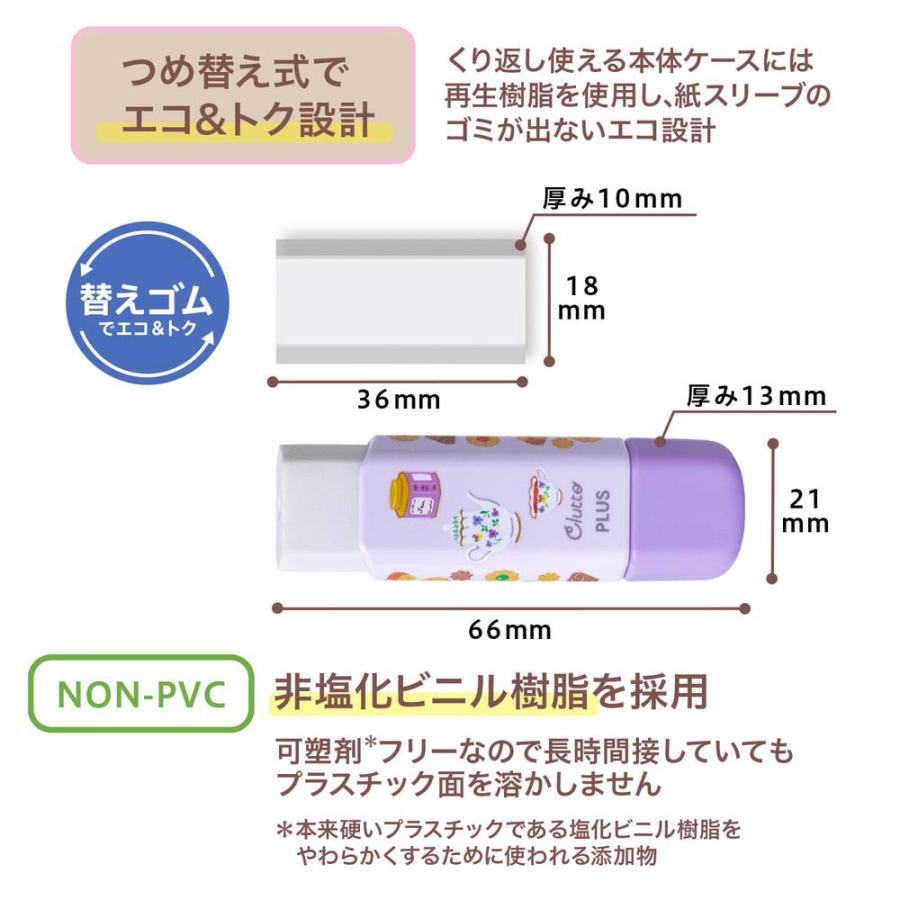 プラス PLUS 消しゴム くるっと  限定２４ アフタヌーンティー ER-0111 36708 | PLUS | 05
