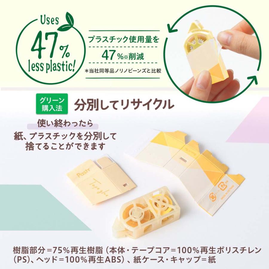 プラス(PLUS) Pasty 紙ケース入りテープのり イエロー TG-2010-P 54567 | Pasty | 05