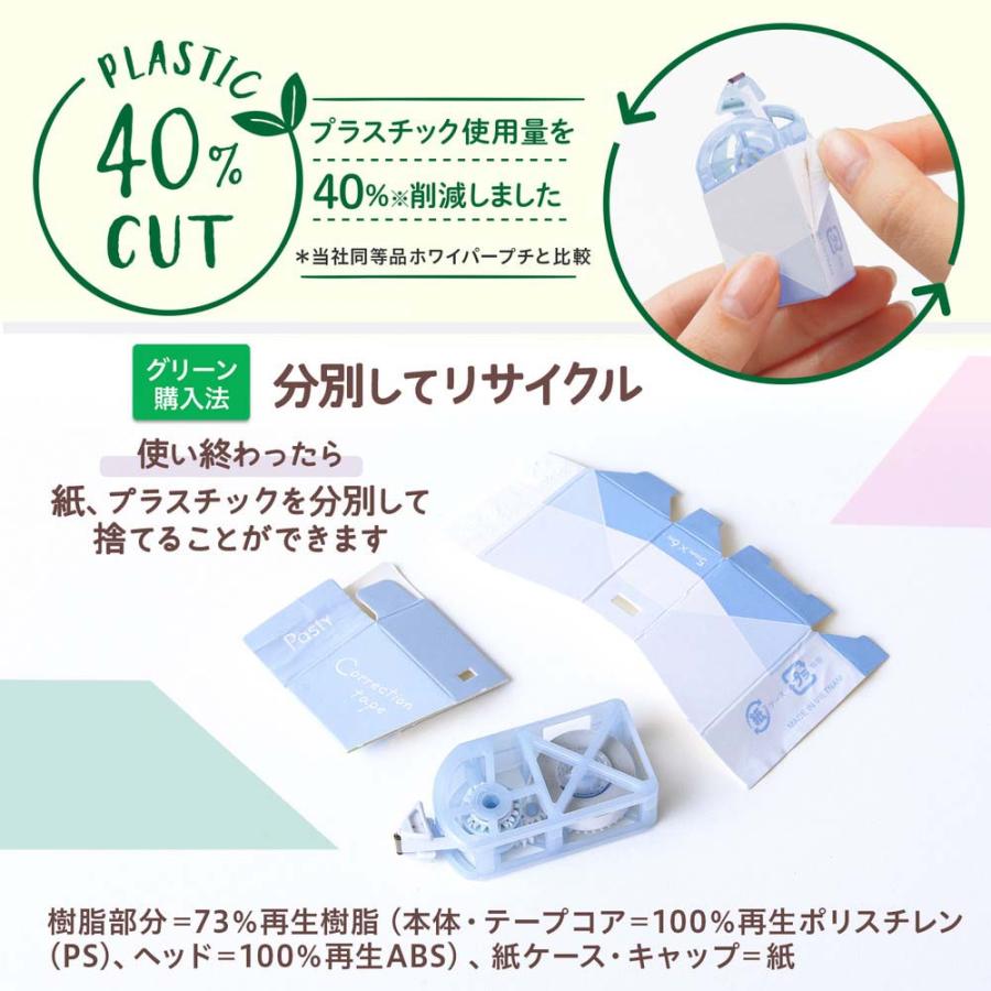 プラス(PLUS) Pasty 紙ケース入り修正テープ ブルー WH-2005-P 52728 | Pasty | 05